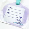 Peanuts Snoopy Acrylic Luggage Tag - Chill Series - Yoga Time