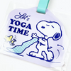 Peanuts Snoopy Acrylic Luggage Tag - Chill Series - Yoga Time