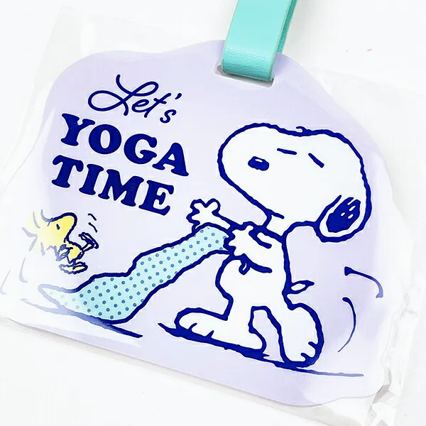Peanuts Snoopy Acrylic Luggage Tag - Chill Series - Yoga Time