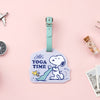 Peanuts Snoopy Acrylic Luggage Tag - Chill Series - Yoga Time