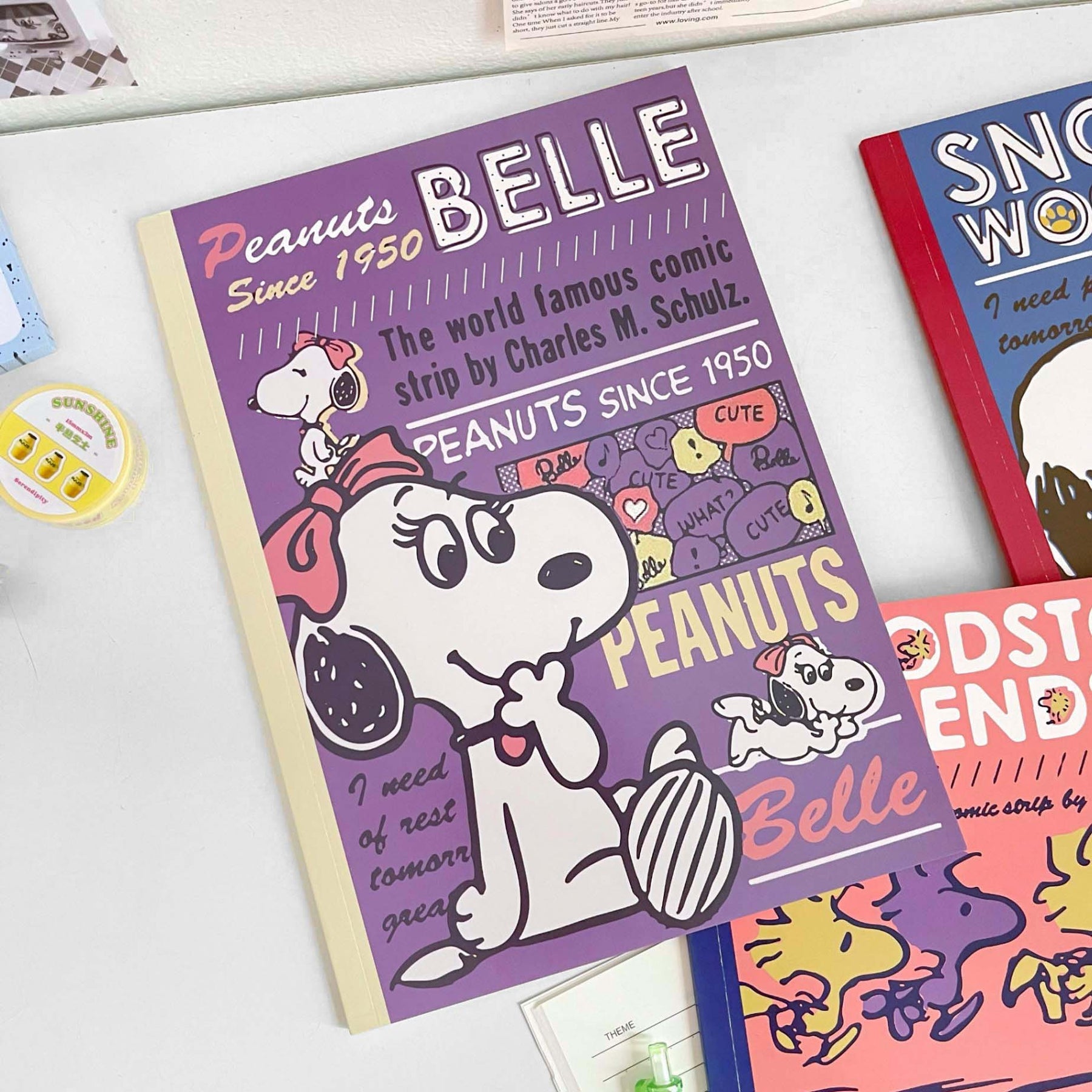 Peanuts Snoopy B5 Notebook - Limited Comics Series – Kawaii Stationery Shop