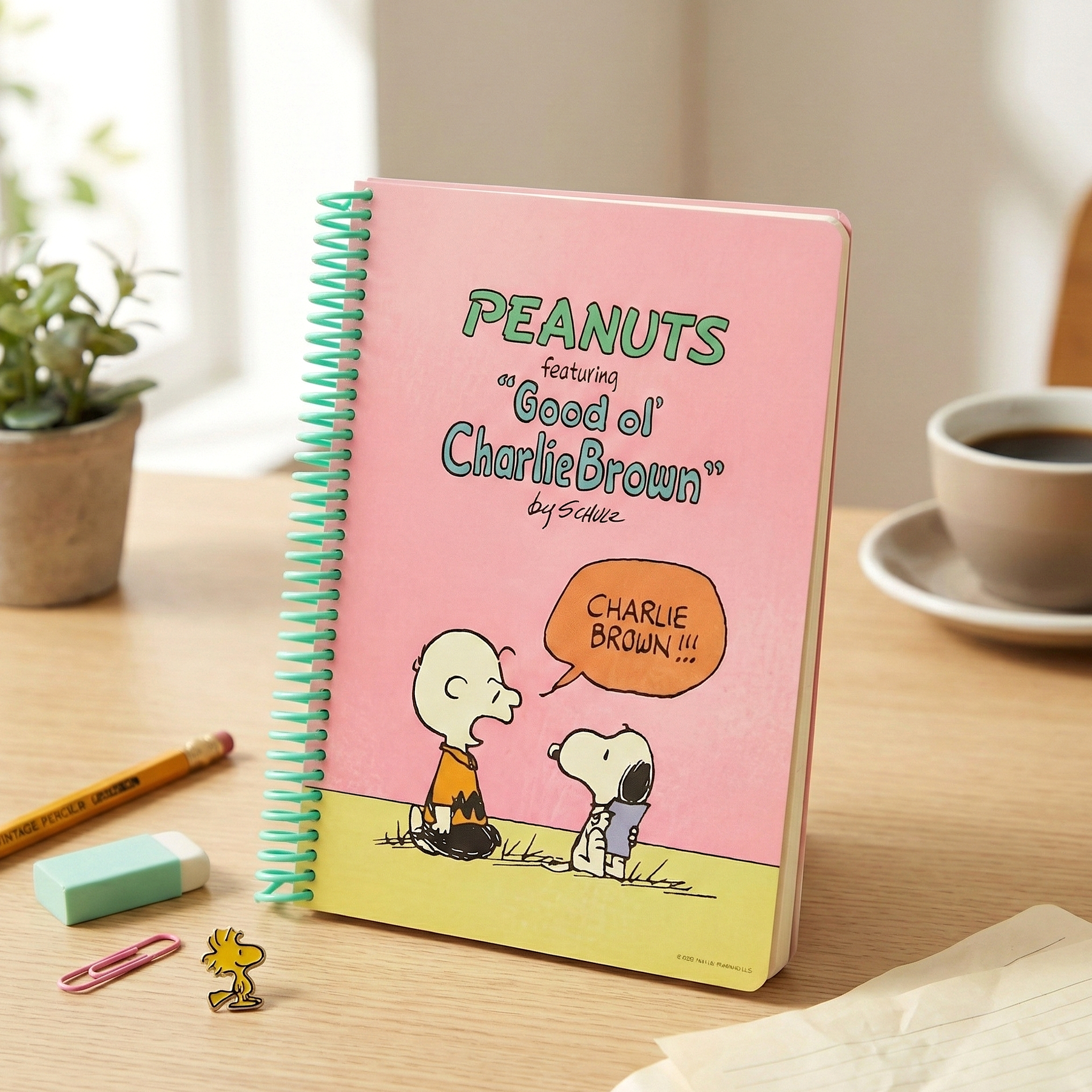 Peanuts Snoopy B6 Spiral Notebook - Pink – Kawaii Stationery Shop