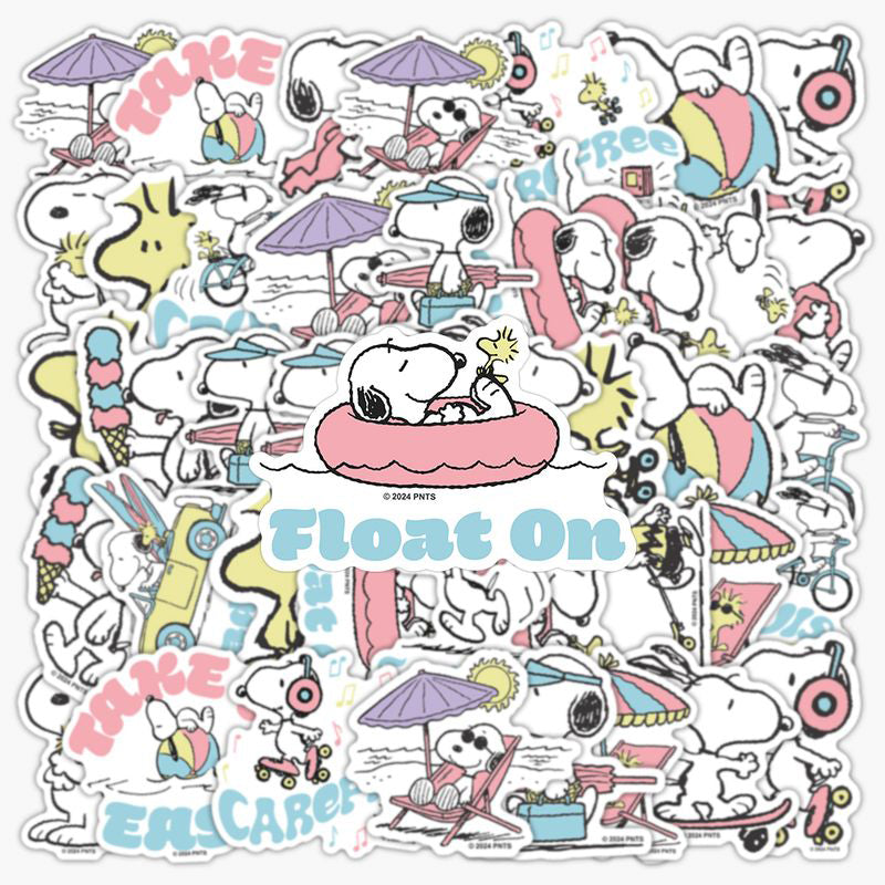 Snoopy Pool Sticker Peanuts Snoopy Beach Vibes Stickers - Limited Summer Edition – Kawaii ...
