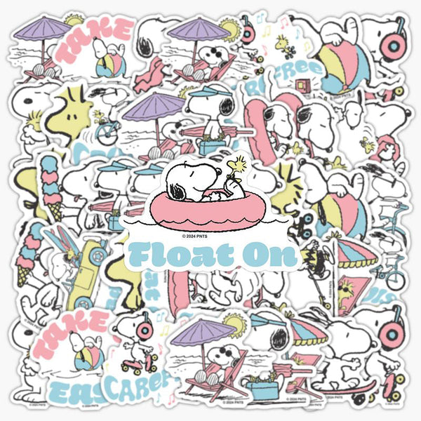 Peanuts Snoopy Beach Vibes Stickers - Limited Summer Edition