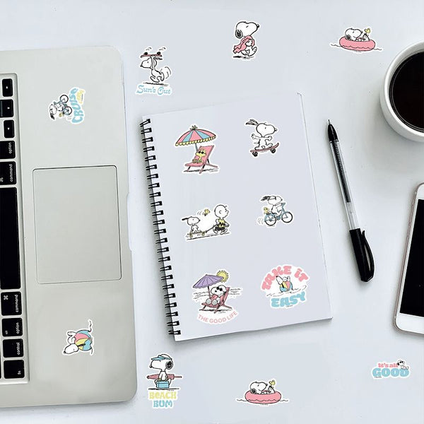 Peanuts Snoopy Beach Vibes Stickers - Limited Summer Edition