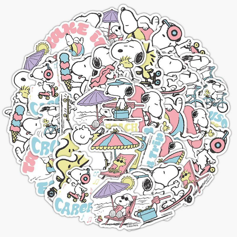 Peanuts Snoopy Beach Vibes Stickers - Limited Summer Edition – Kawaii ...