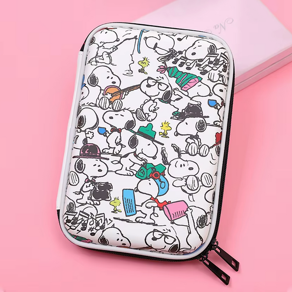 Peanuts Snoopy Hard Shell Pencil Case - Busy Day