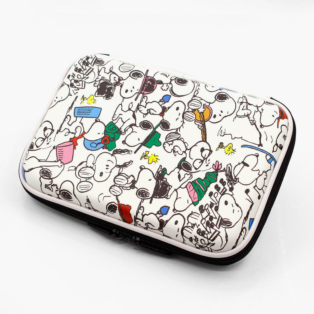 Peanuts Snoopy Hard Shell Pencil Case - Busy Day – Kawaii Stationery Shop