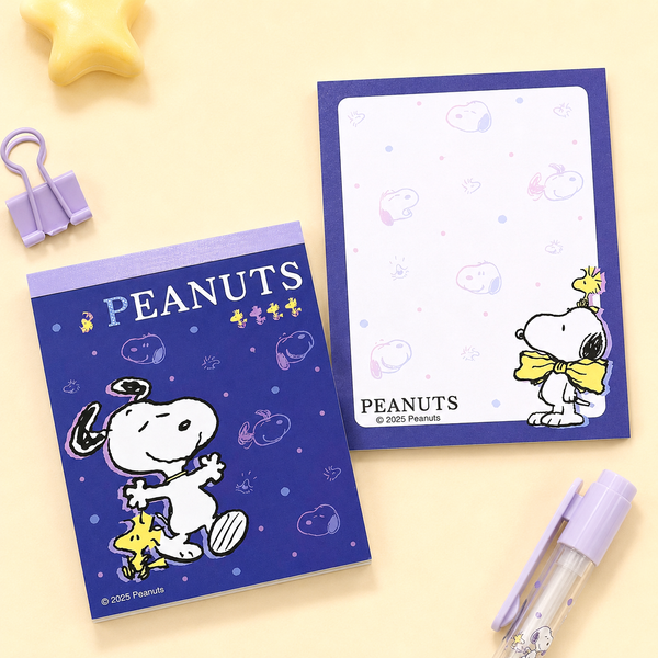 Peanuts Snoopy Memo Pad - Dark Blue