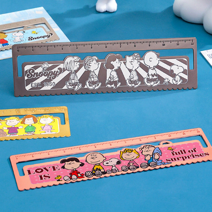 Snoopy Ruler Peanuts Snoopy Die-Cut Bookmark Ruler – Kawaii Stationery Shop
