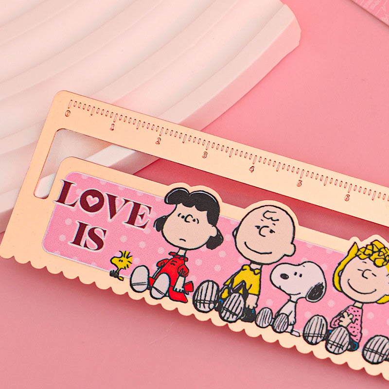 Snoopy Ruler Peanuts Snoopy Die-Cut Bookmark Ruler – Kawaii Stationery Shop