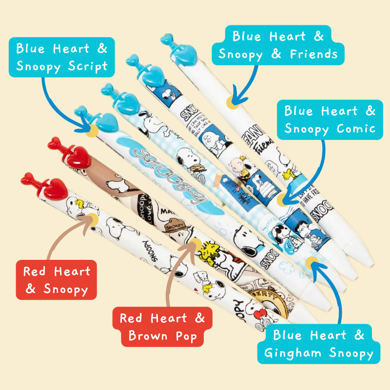 Peanuts Snoopy Heartbeat Pen – Kawaii Stationery Shop