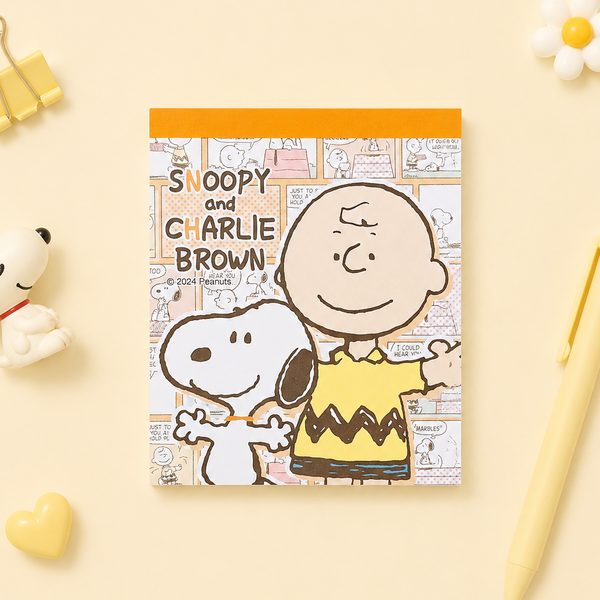 Peanuts Snoopy Memo Pad - Vintage Comics - Limited Edition