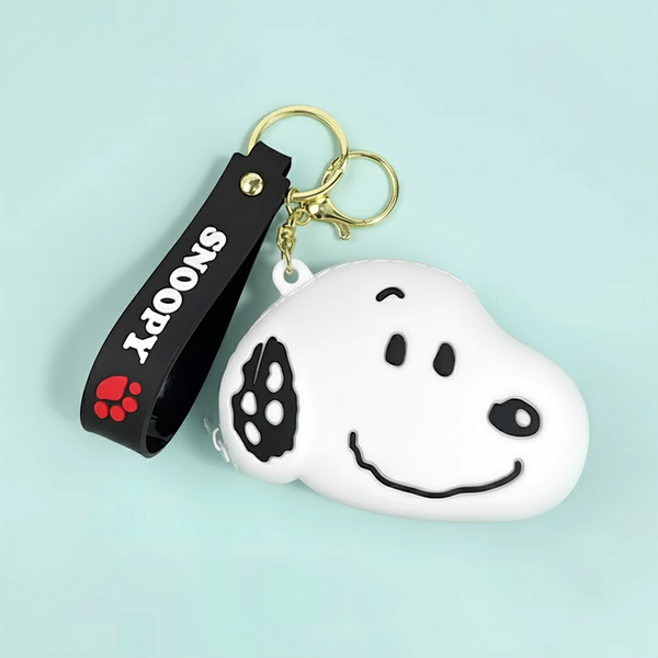 Peanuts Snoopy Mini Silicone Keychain Pouch