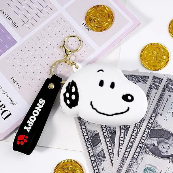 Peanuts Snoopy Mini Silicone Keychain Pouch