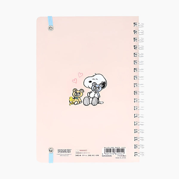 Peanuts Snoopy Notebook - Snoopy & Cuddly Bears - Pink