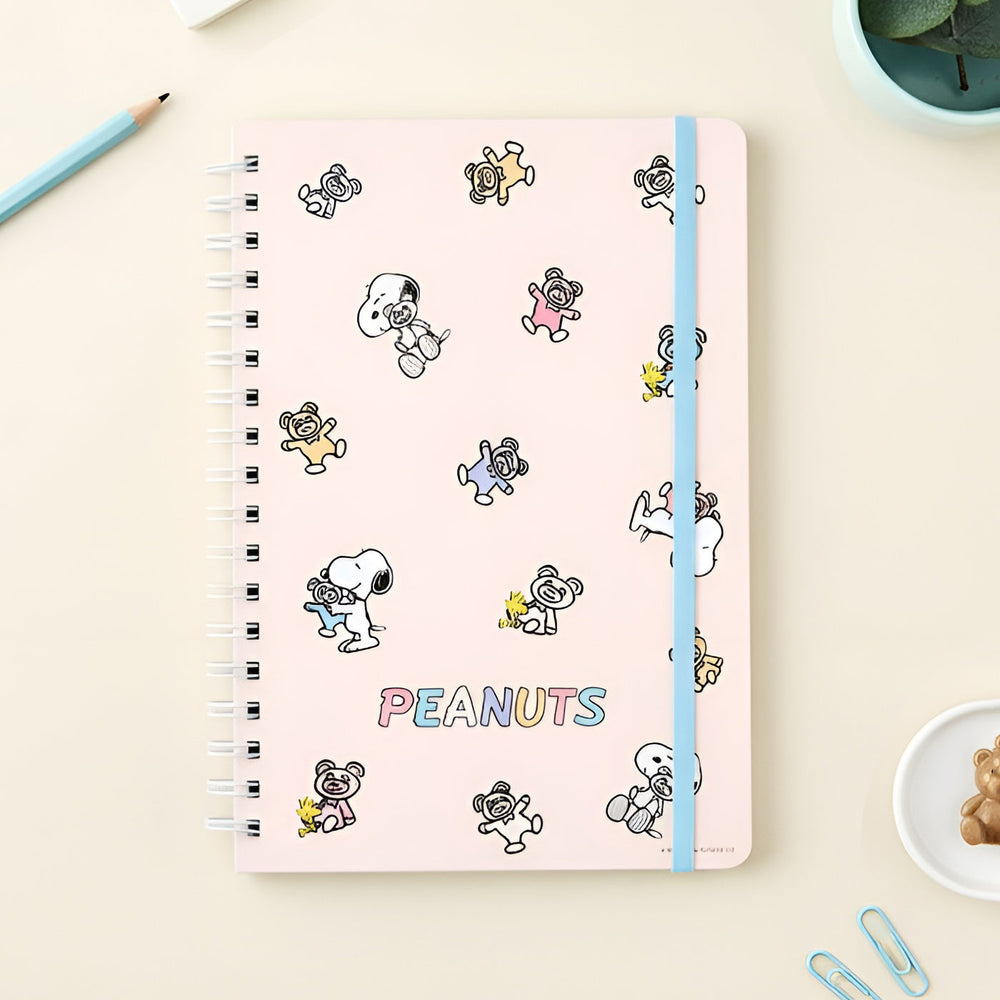 Peanuts Snoopy Notebook - Snoopy & Cuddly Bears - Pink – Kawaii ...