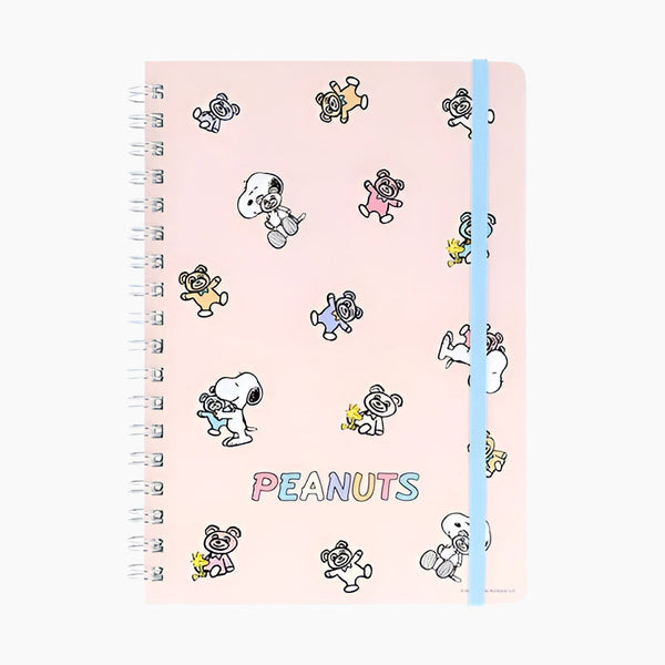 Peanuts Snoopy Notebook - Snoopy & Cuddly Bears - Pink