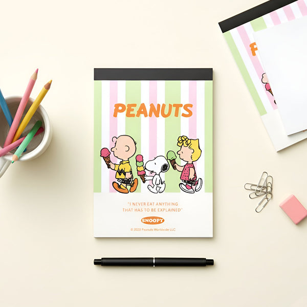 Peanuts Snoopy Petit Collection Memo Pad - Ice Cream