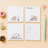 Peanuts Snoopy Square Memo Pad - Donuts - Limited Edition