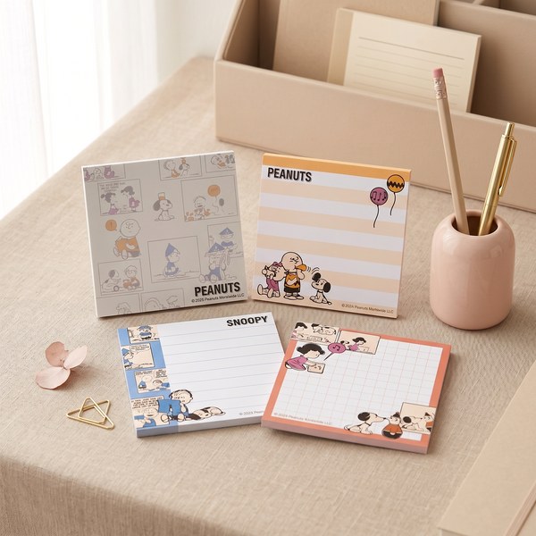 Peanuts Snoopy Square Memo Pad - Snoopy Comic Moments