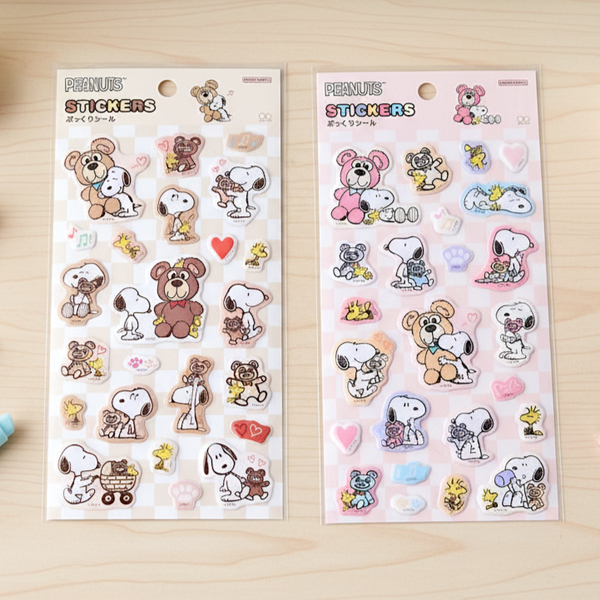 Peanuts Snoopy Stickers - Snoopy & Cuddly Bears