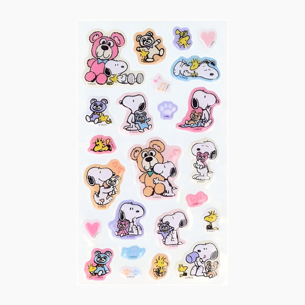 Peanuts Snoopy Stickers - Snoopy & Cuddly Bears – Kawaii Stationery Shop