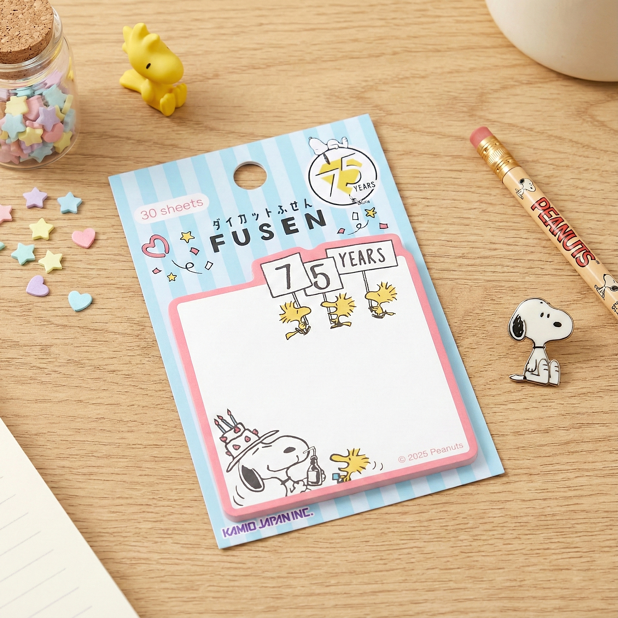 Snoopy Notes Peanuts Snoopy Sticky Notes - Birthday Party - Limited 75th Anniversary ...