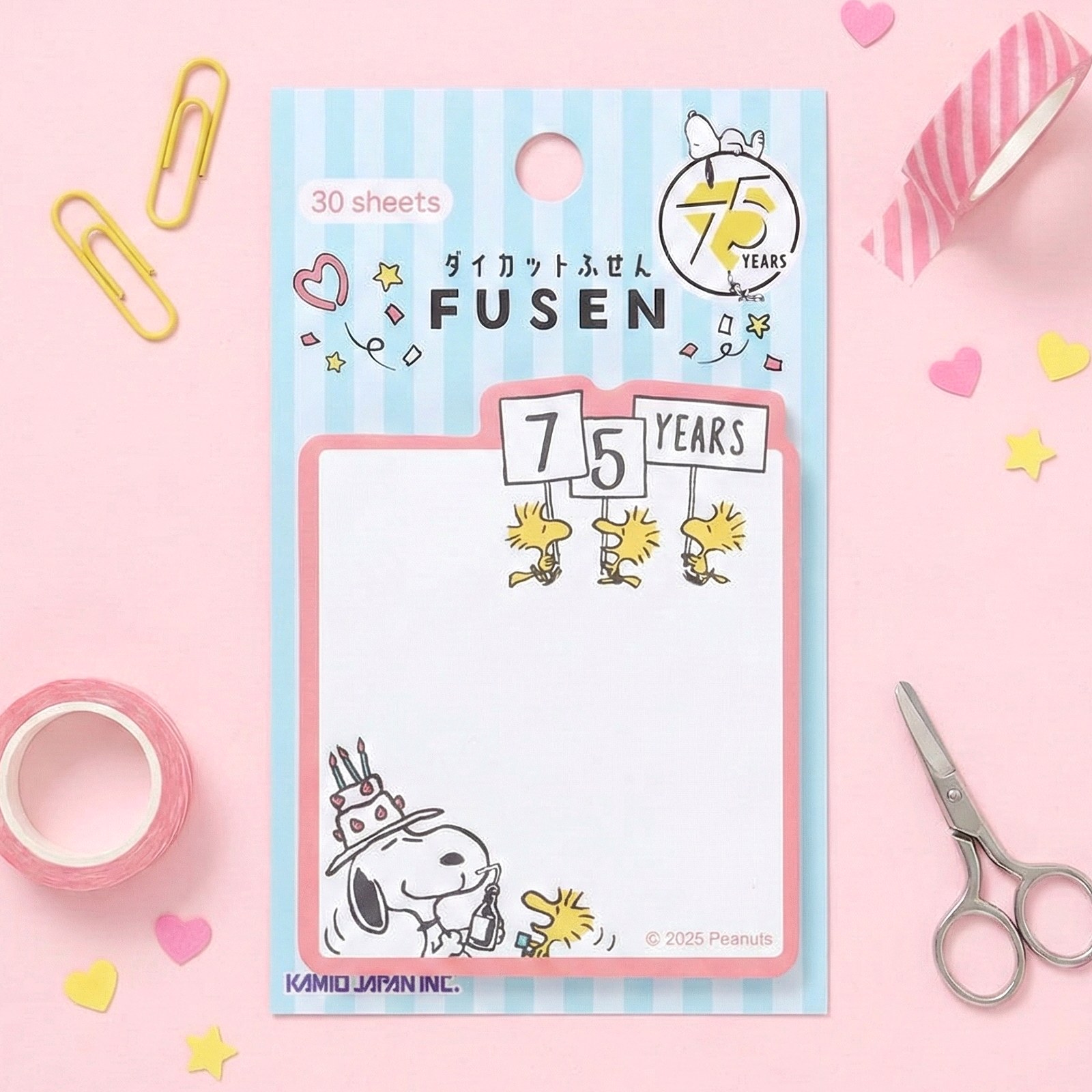 Snoopy Notes Peanuts Snoopy Sticky Notes - Birthday Party - Limited 75th Anniversary ...