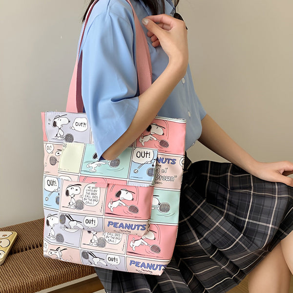 Peanuts Snoopy Tote Bag - Let's Play Together