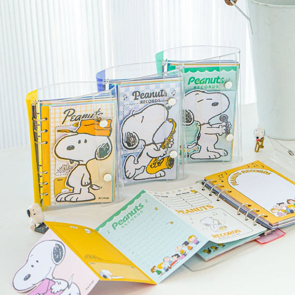 Peanuts Snoopy Transparent Binder - Peanuts Records - Limited Edition