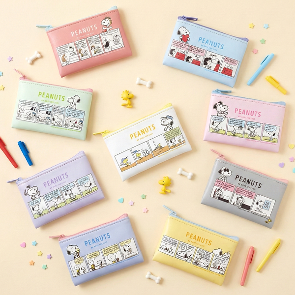 Peanuts Snoopy Travel Pouch - Limited Comic Strip Edition - Surprise Color