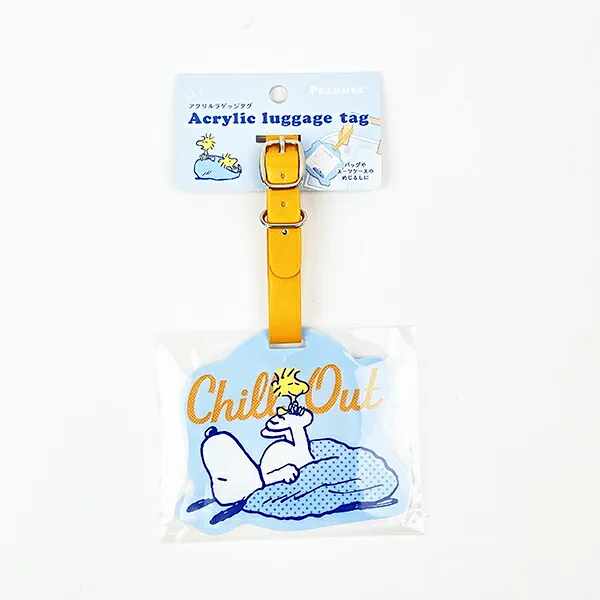 Peanuts Snoopy Acrylic Luggage Tag - Chill Series - Chill Out