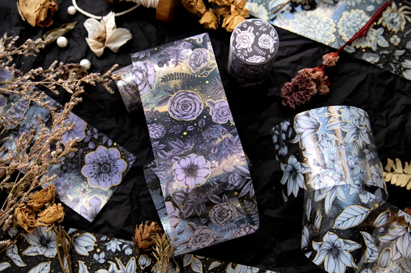 Pencilled Flowers Washi Tapes