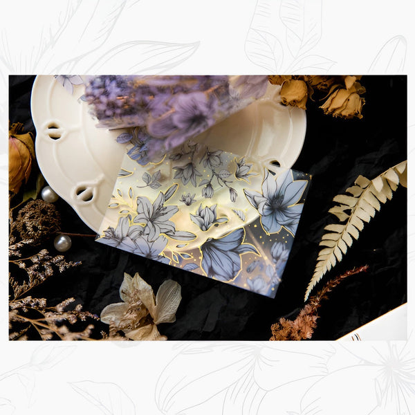 Pencilled Flowers Washi Tapes