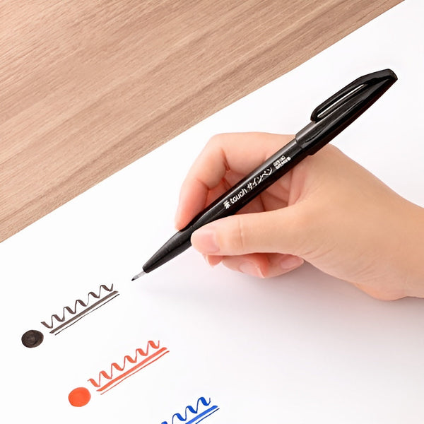 Pentel Fude Touch Brush Sign Pen - Black