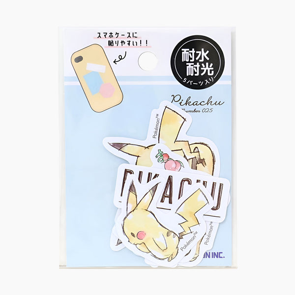 Pikachu Number 205 Stickers - Blue - Limited Edition