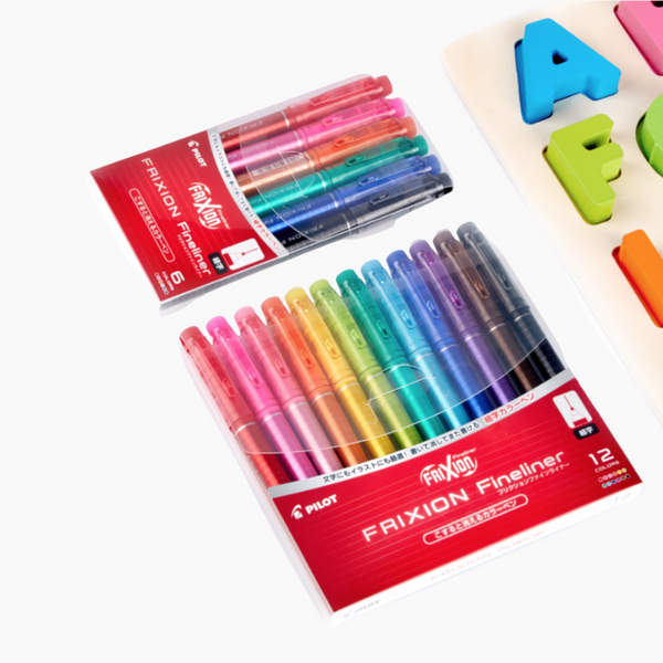 Pilot FriXion Fineliner Erasable Pen - Fine Tip - 12 Color Set