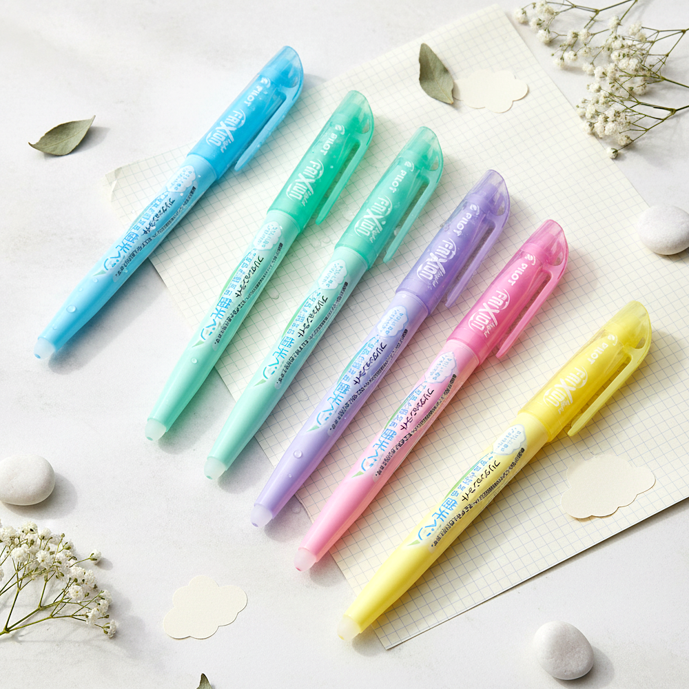 Pilot FriXion Soft Pastel Color Erasable Highlighters - 6 Color Set ...