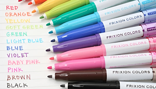 Pilot Frixion Colors Erasable Marker - 12 Color Set