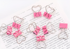 Pink Heart Shaped Binder Clip
