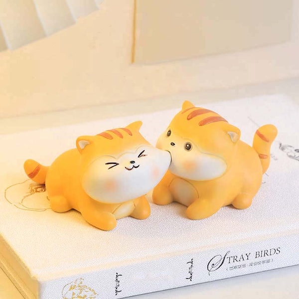 Playful Mini Tiger Figures - Set of 2