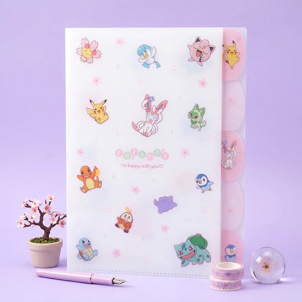 Pokemon A4 Folder With Dividers - Limited Edition - Petal Scatter