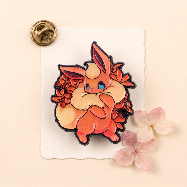 Pokémon Eeveelution Floral Enamel Pin – Floral Series