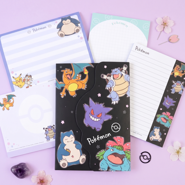 Pokemon Large Memo Pad With Die-Cut Cover - Limited Edition - Midnight Sakura