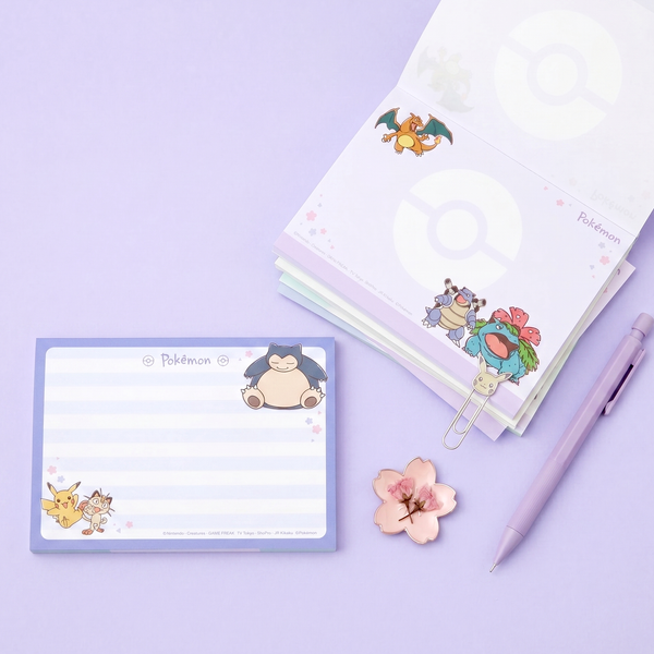 Pokemon Large Memo Pad With Die-Cut Cover - Limited Edition - Midnight Sakura
