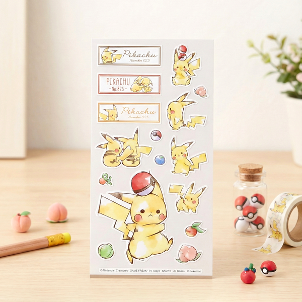Pokemon Pikachu Number 025 Stickers
