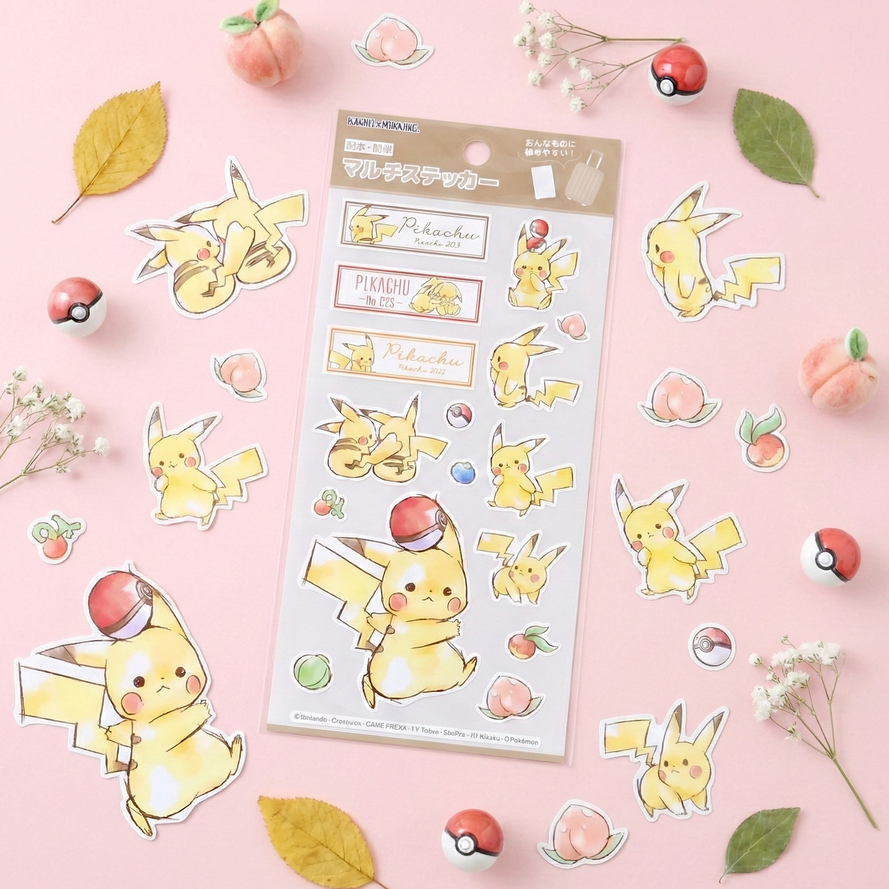 Pokemon Pikachu Number 025 Stickers – Kawaii Stationery Shop