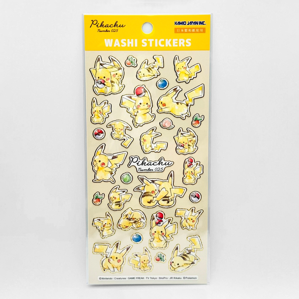 Pokemon Pikachu Number 025 Stickers