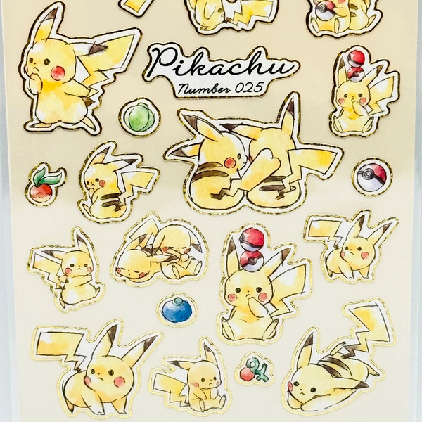 Pokemon Pikachu Number 025 Stickers